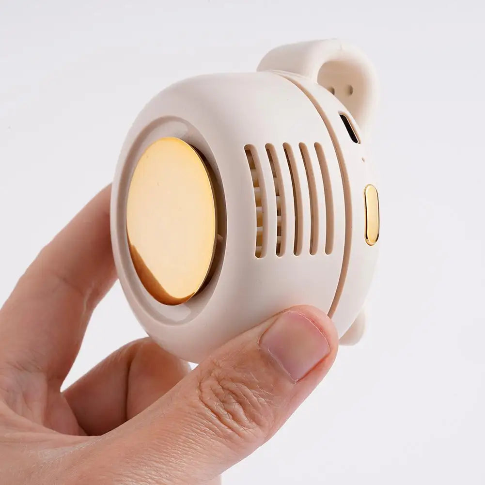 Mini Portable Clip Fan Handheld Waist Hanging Leafless Fan Small Whirlwind Fan For Daily Outdoor Travel